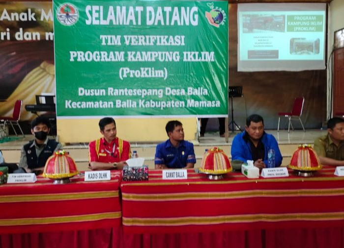 KEGIATAN VERIFIKASI LAPANGAN NOMINASI PROKLIM UTAMA TINGKAT NASIONAL TAHUN 2022 UNTUK PROVINSI SULAWESI BARAT