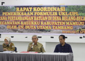 <strong>RAPAT KOORDINASI PEMERIKSAAN FORMULIR UKL-UPL CV. Duta Utama Tambang</strong>