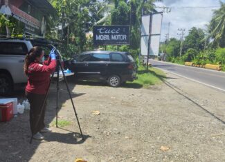 KEGIATAN SAMPLING OLEH UPT LABORATORIUM LINGKUNGAN DINAS LINGKUNGAN HIDUP PROV. SULBAR