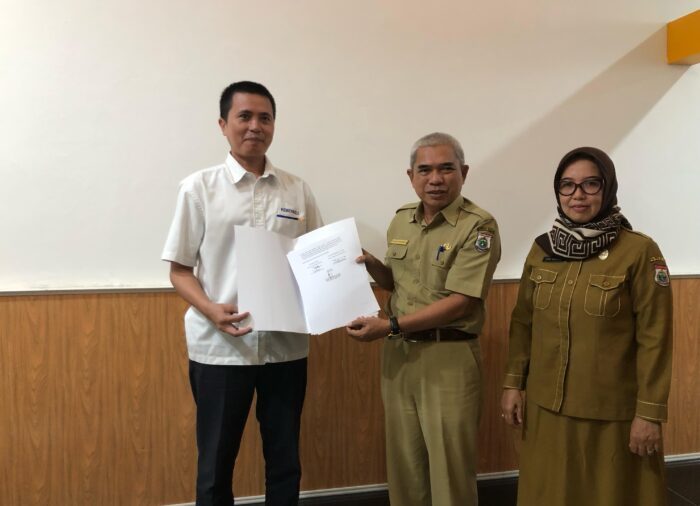 Penyerahan Berita Acara Kesepakatan Formulir Kerangka Acuan Rencana Pembangunan Gedung Keuangan Negara