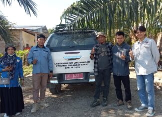 KEGIATAN SAMPLING OLEH UPTD LABORATORIUM LINGKUNGAN DINAS LINGKUNGAN HIDUP PROV. SULBAR