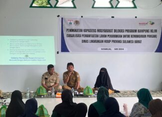 SOSIALISASI PEMANFAATAN LAHAN PEKARANGAN UNTUK KEMANDIRIAN PANGAN DI LOKASI PROKLIM