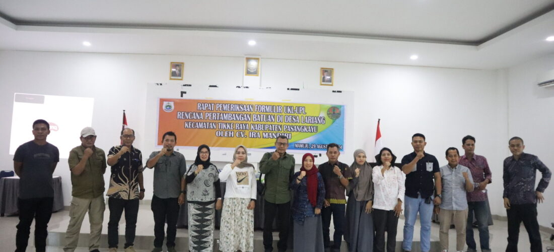 RAPAT PEMERIKSAAN FORMULIR UKL-UPL Rencana Pertambangan Batuan CV. IRA MANDIRI