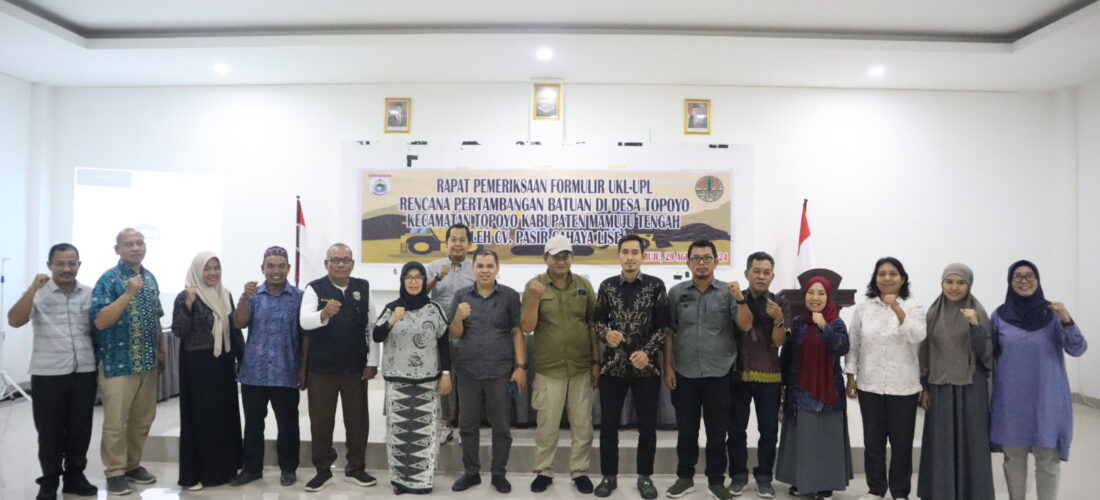 RAPAT PEMERIKSAAN FORMULIR UKL-UPL  Renacana Pertambangan Batuan CV. Pasir Cahaya Lise