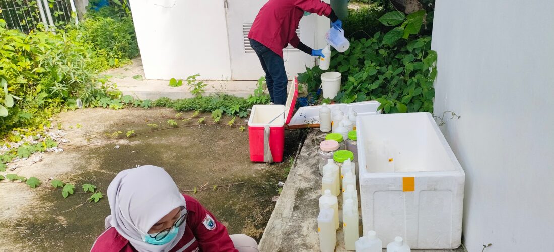 KEGIATAN SAMPLING AIR LIMBAH RSUD SULBAR & LB3 OLEH UPTD LABORATORIUM LINGKUNGAN DINAS LINGKUNGAN HIDUP PROV. SULBAR