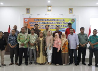 RAPAT PEMERIKSAAN FORMULIR UKL-UPL Rencana Pertambangan Batuan PT. Berjaya Mamuju Perkasa.